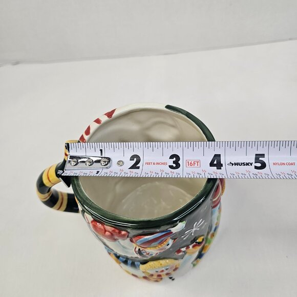 Certified International 3D Snowmen Mug Winter Susan Winget Ceramic Coffee Cup - Picture 9 of 9